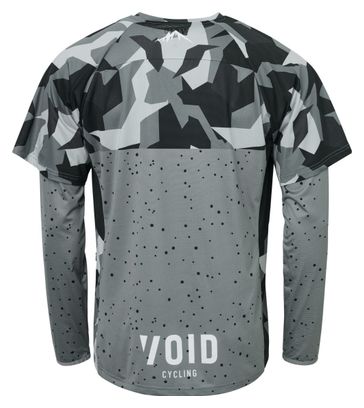 Maillot VTT Manches Longues Void x Uswe Rock Gris/Noir