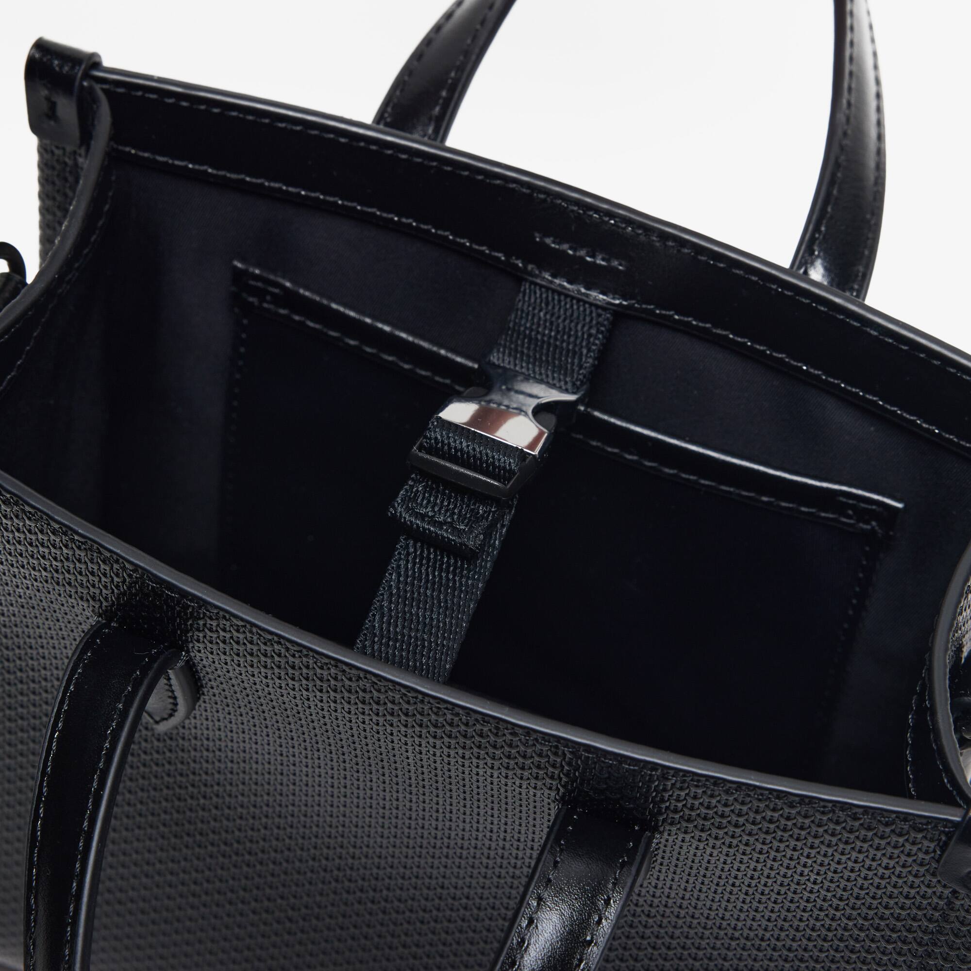 Mini Tote-Bag CHANTACO aus Leder Crossbody Taschen - Schwarz - Lacoste - Damen