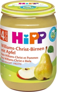 HIPP Bio Williams-Christ Birne Apfel Glas, 190 g