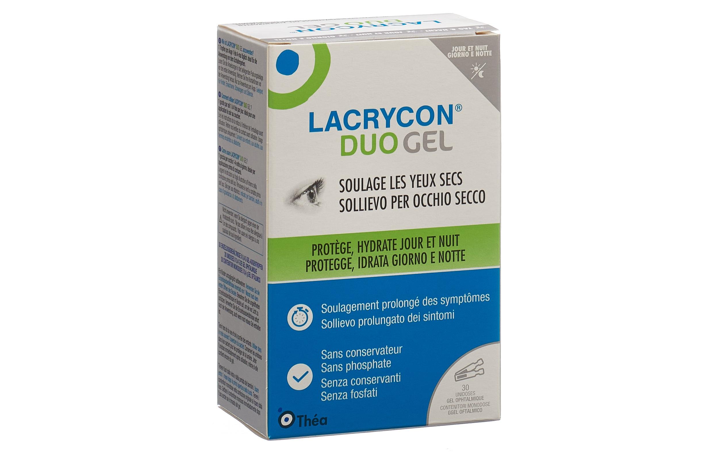 Augentropfen Lacrycon Duo Gel 30 x 0.4 gAugentropfen bei schweren, trockenen Augen