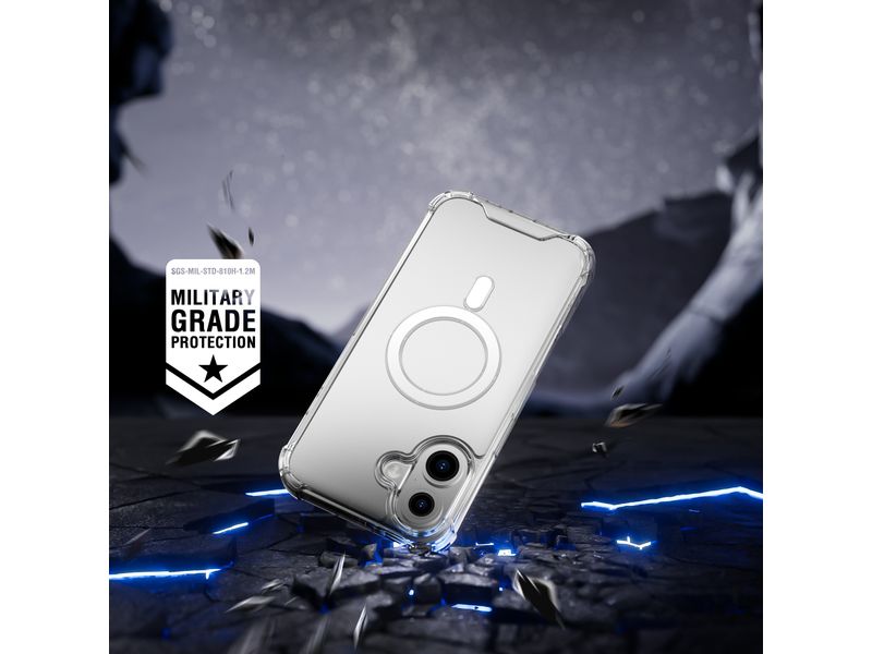4smarts Back Cover Hybrid Case Ibiza iPhone 16 Schutzhülle mit integrierten Magneten für das Apple iPhone 16