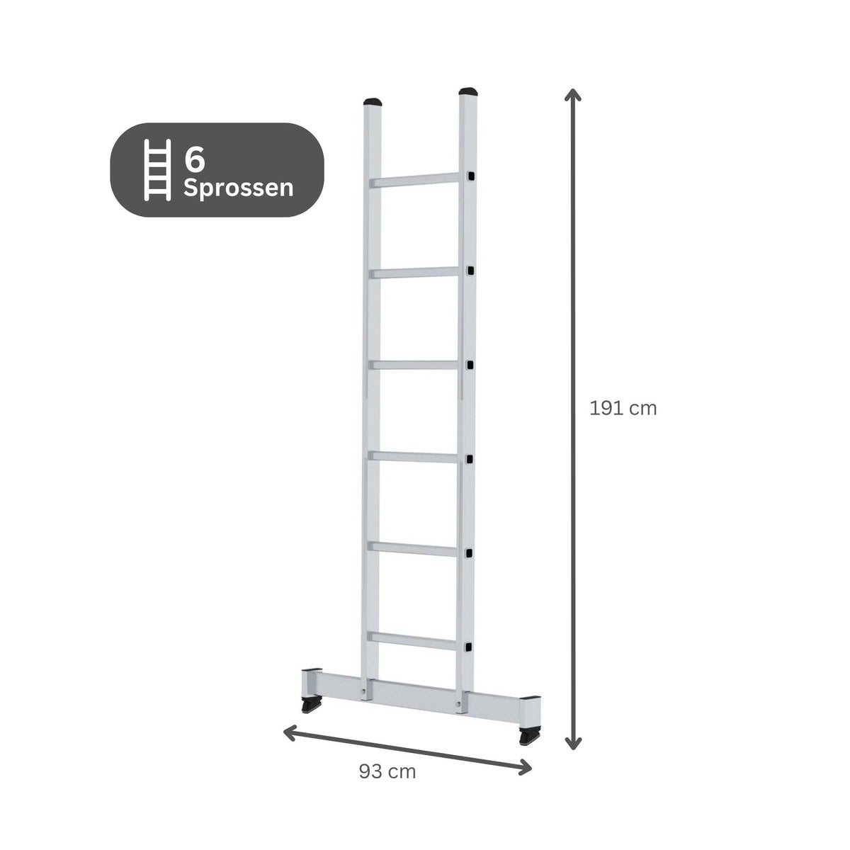 PROREGAL sportladder met dwarsbalk, 6 sporten
