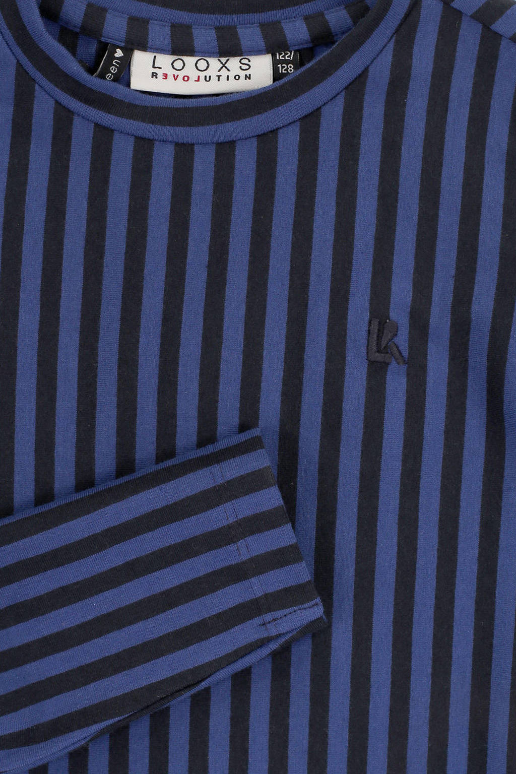 LOOXS gestreeptetop blauw/zwart