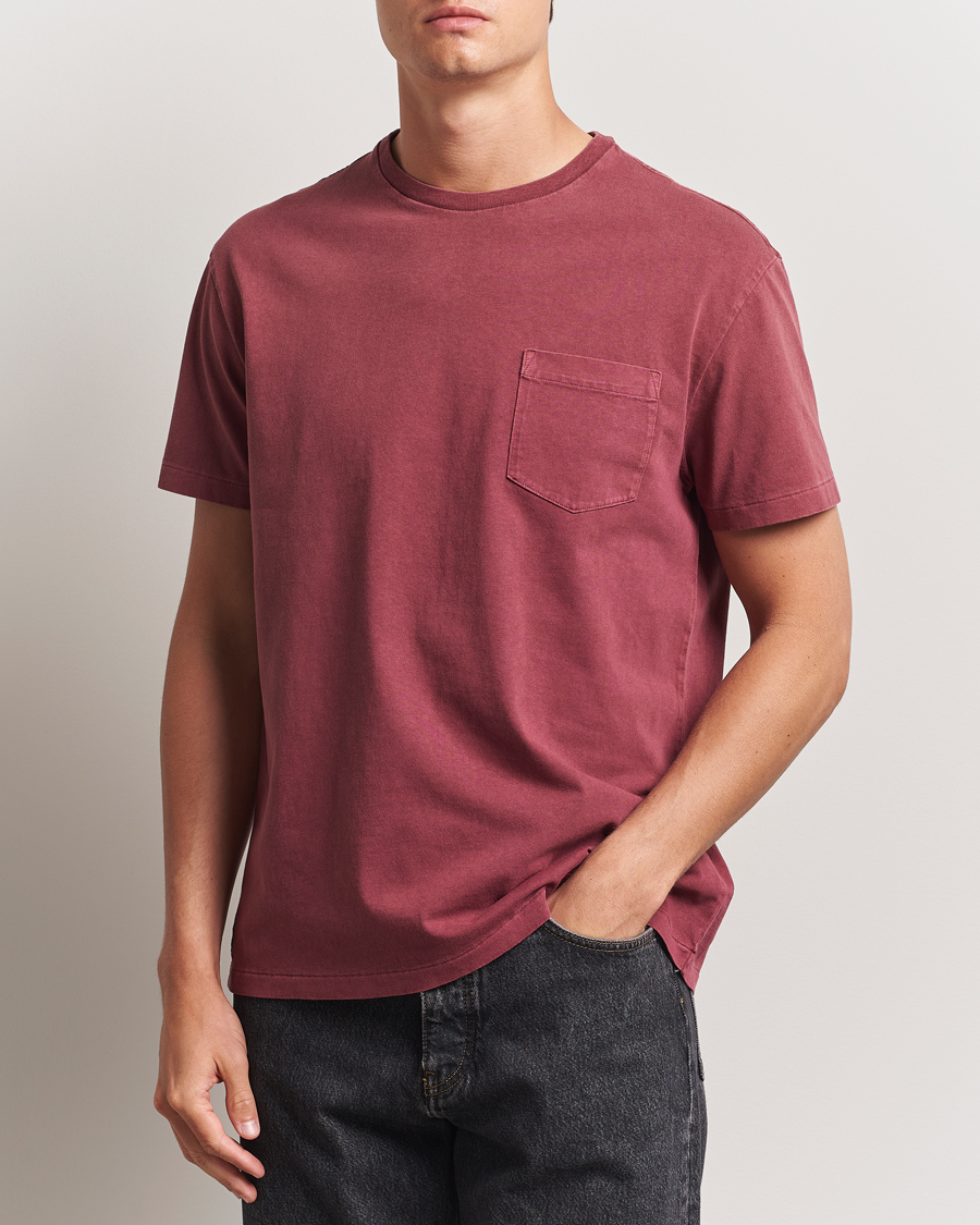Polo Ralph Lauren Washed Classic Fit Pocket Tee Red Wine