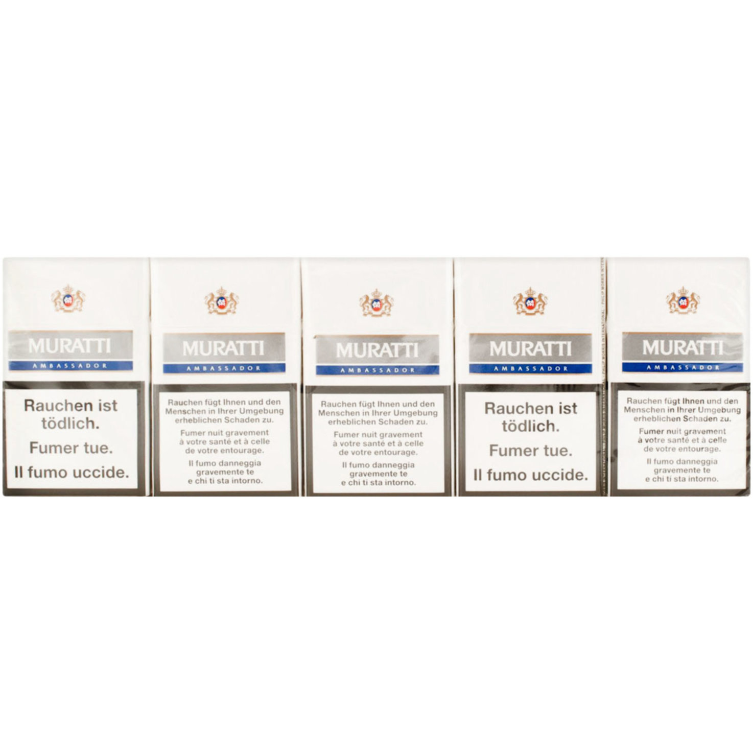 Muratti Zigaretten Ambassador Silver Box Stange