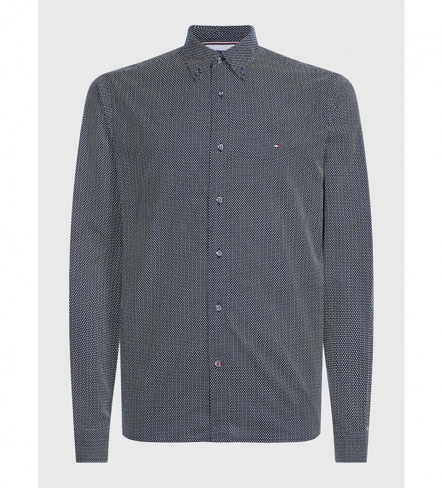 Tommy Hilfiger Camisa TH Flex Geo estampada marino