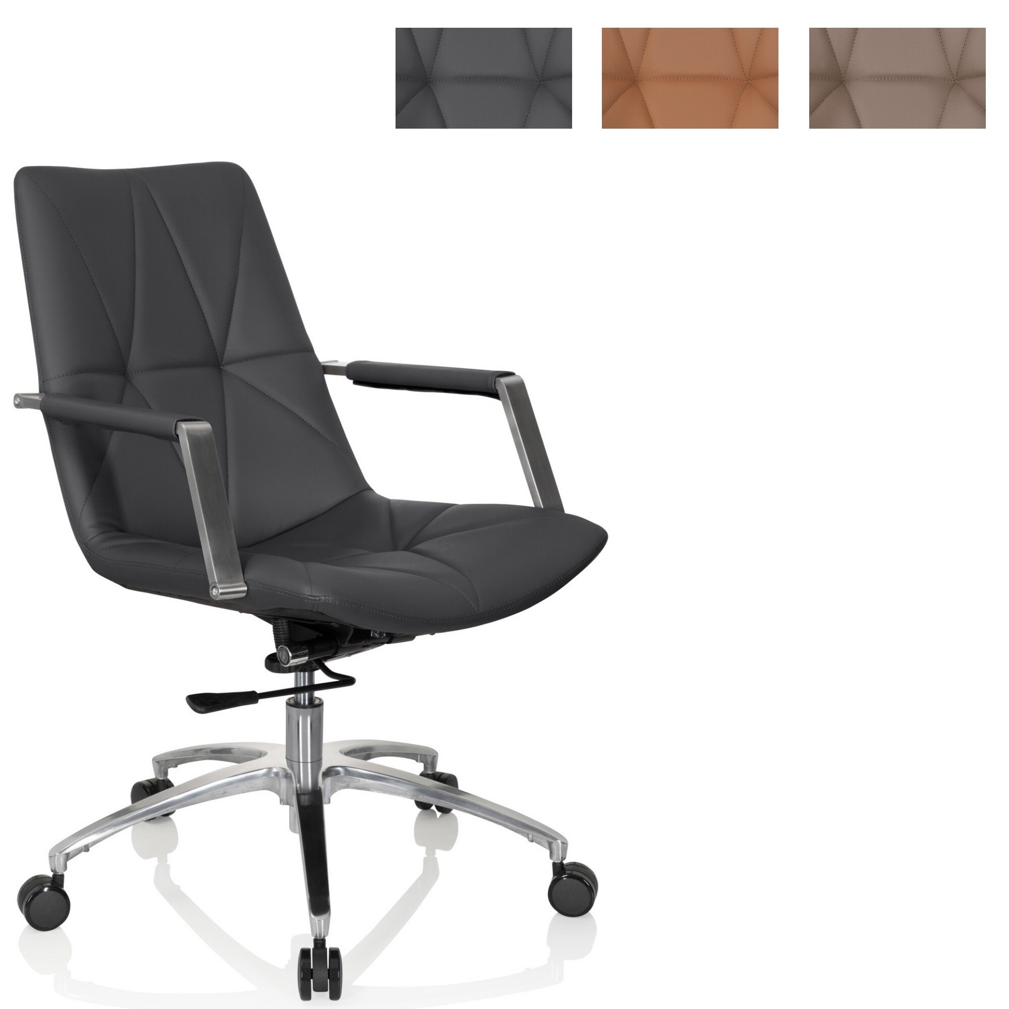 Home Office Bürostuhl SARANTO II Kunstleder mit Armlehnen hjh OFFICE