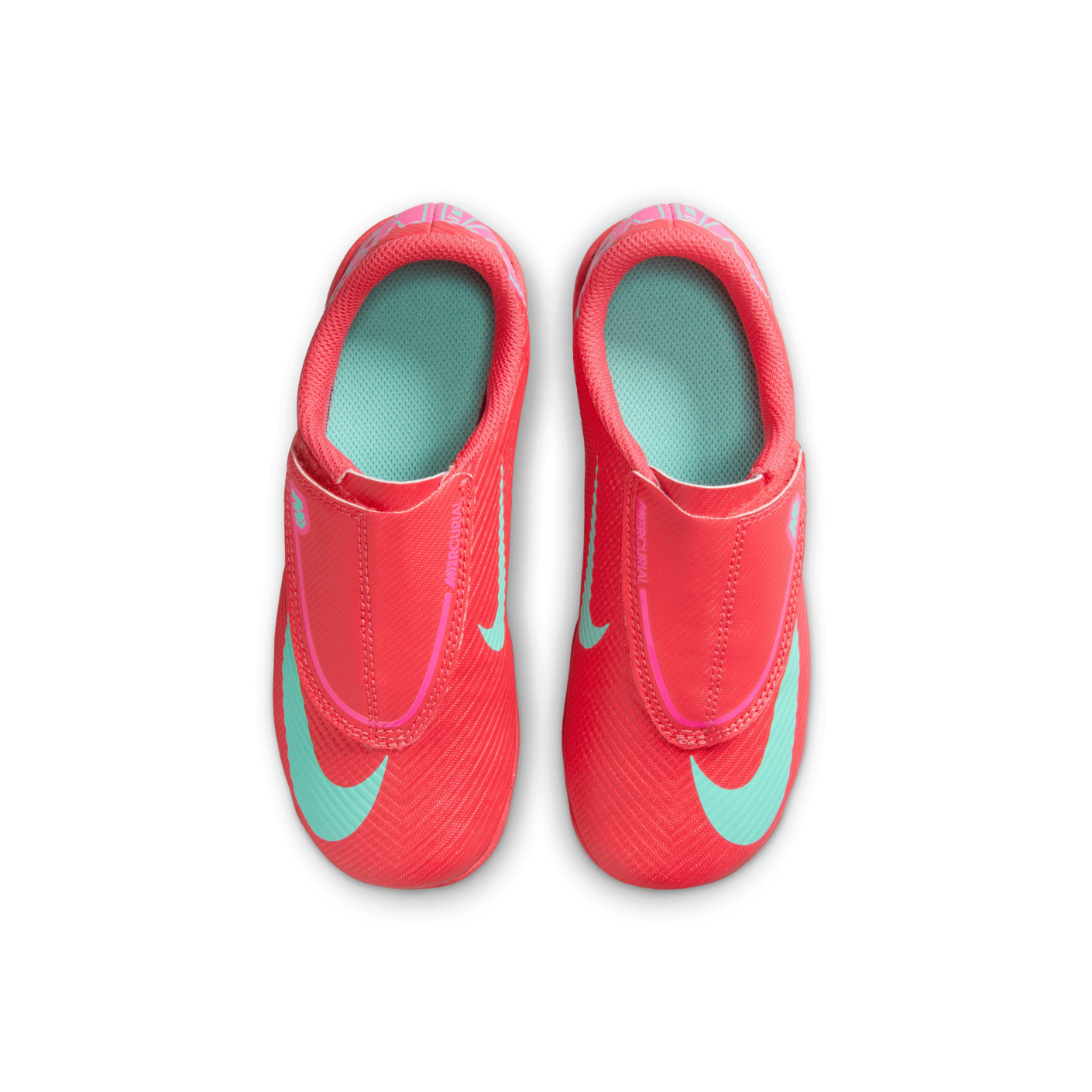 Nike Mercurial Vapor 16 Club Gras / Kunstgras Voetbalschoenen (MG) Peuters Rood Turquoise Roze