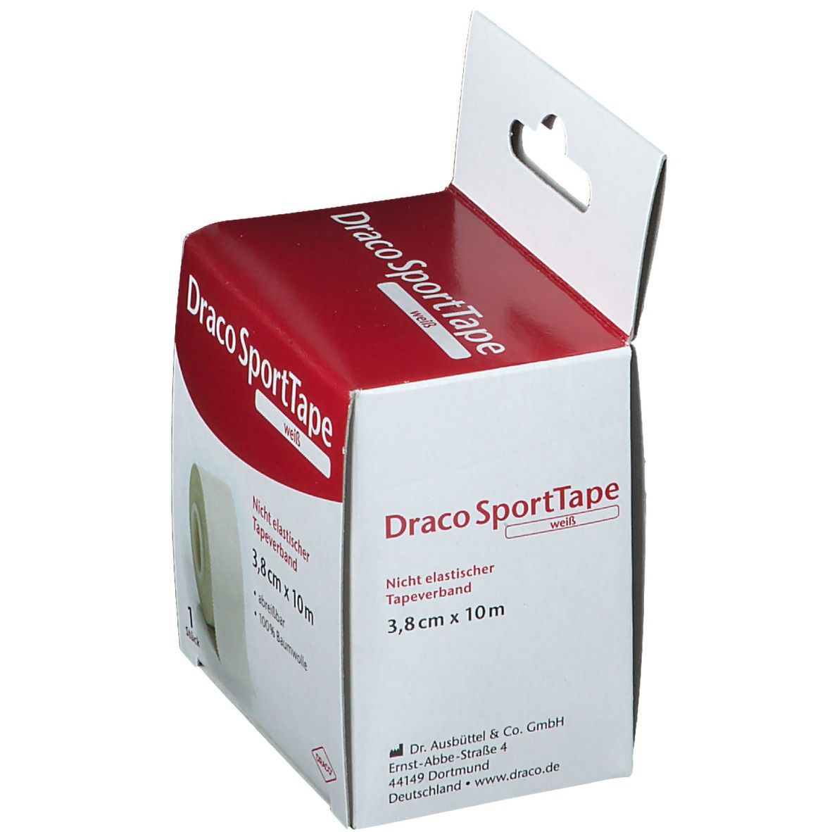 Draco SportTape 3,8 cm x 10 m weiß