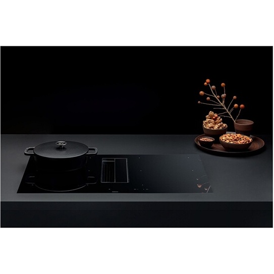Plaque de cuisson avec hotte intégrée Falmec ZER03420 ZERO noir evacuation