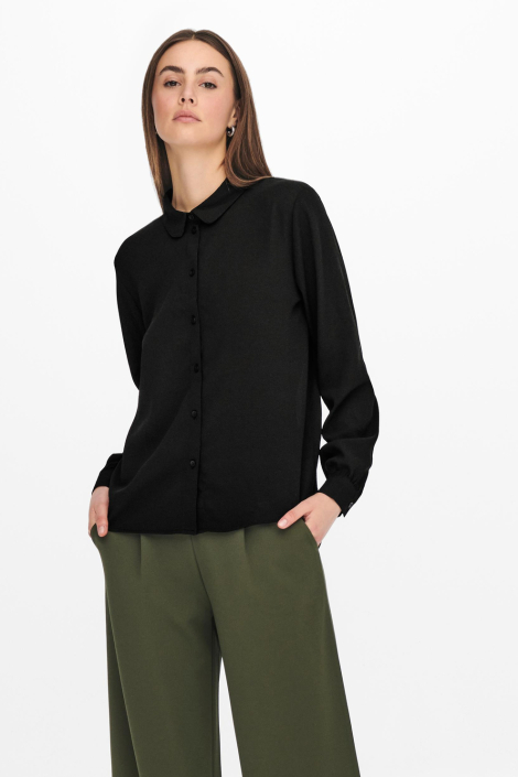 Jacqueline de Yong zwarte dames blouse