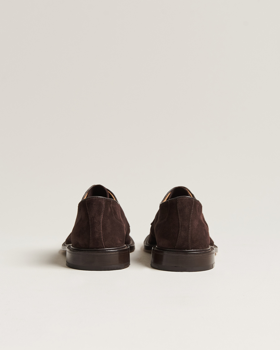 Tricker's Robert Derby Shoes Coffee Suede