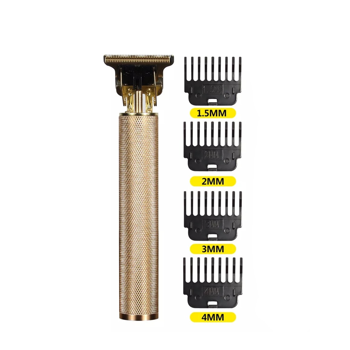 Elektrische Fast Charge USB Reise Haarschneide Maschine Akku Rasierapparat Barttrimmer (1.5-4mm) - Gold