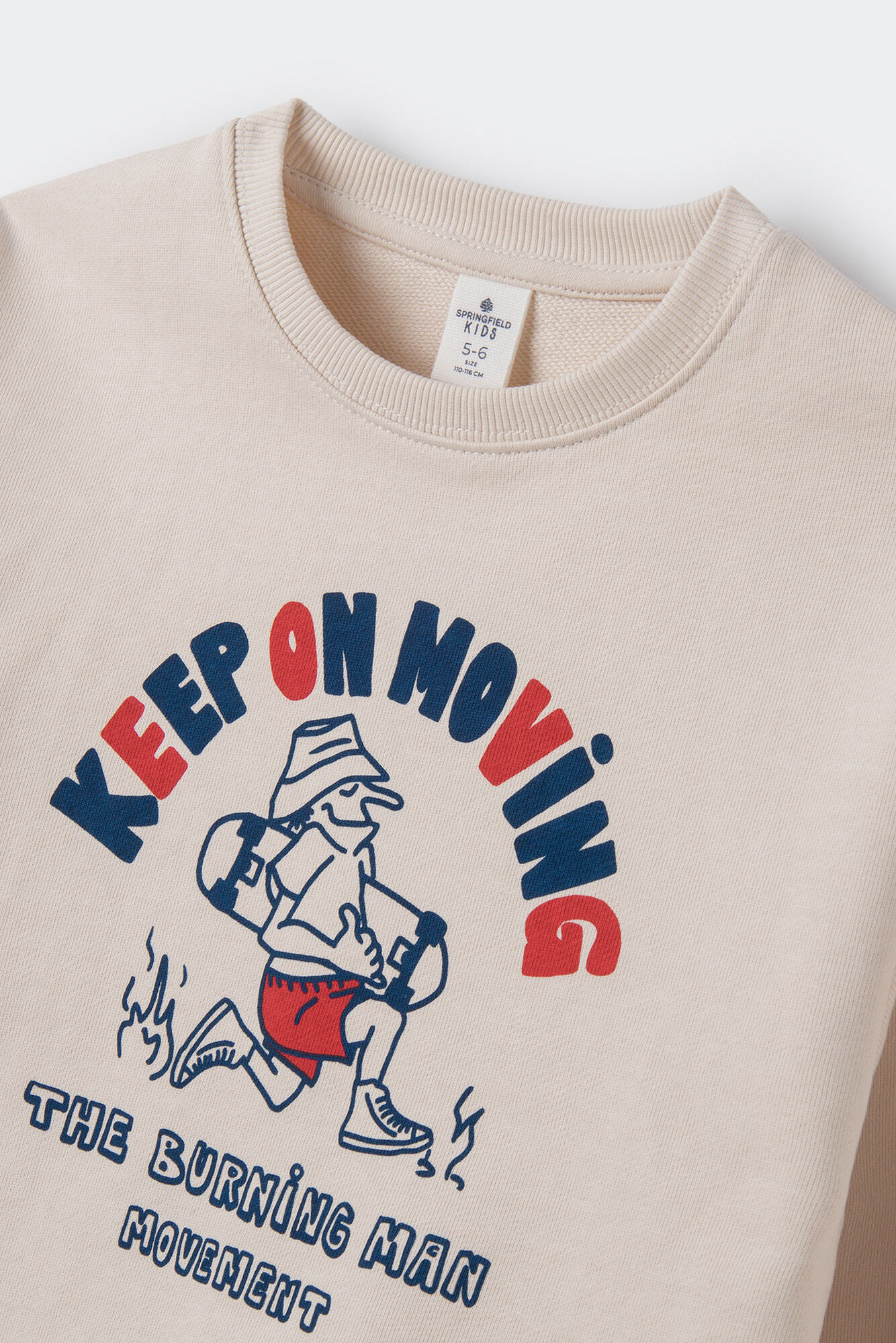 Moletom infantil com estampa de skate