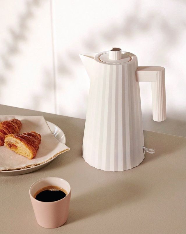 Alessi Plissé Waterkoker 1L Grijs