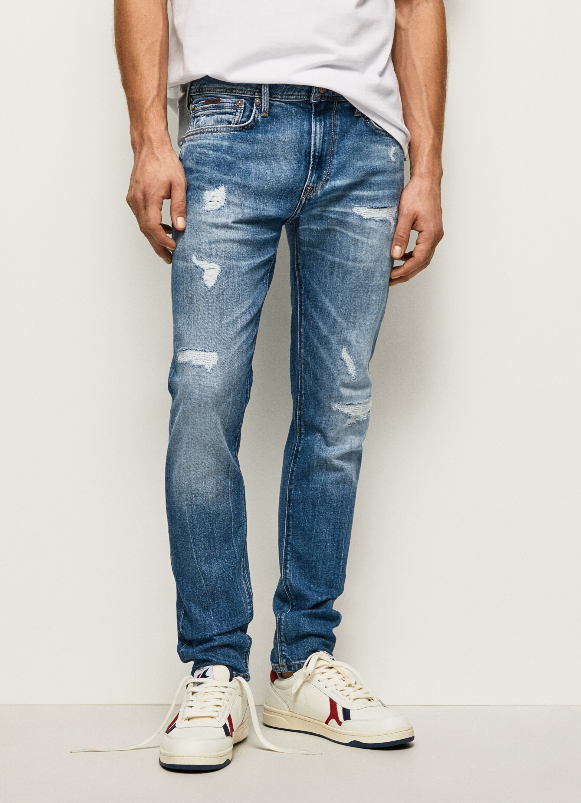Calça jeans Stanley, corte e cintura regulares - jeans