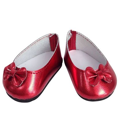 Mini Mommy Dukkesko - 35-45 cm - R?de Ballerinasko