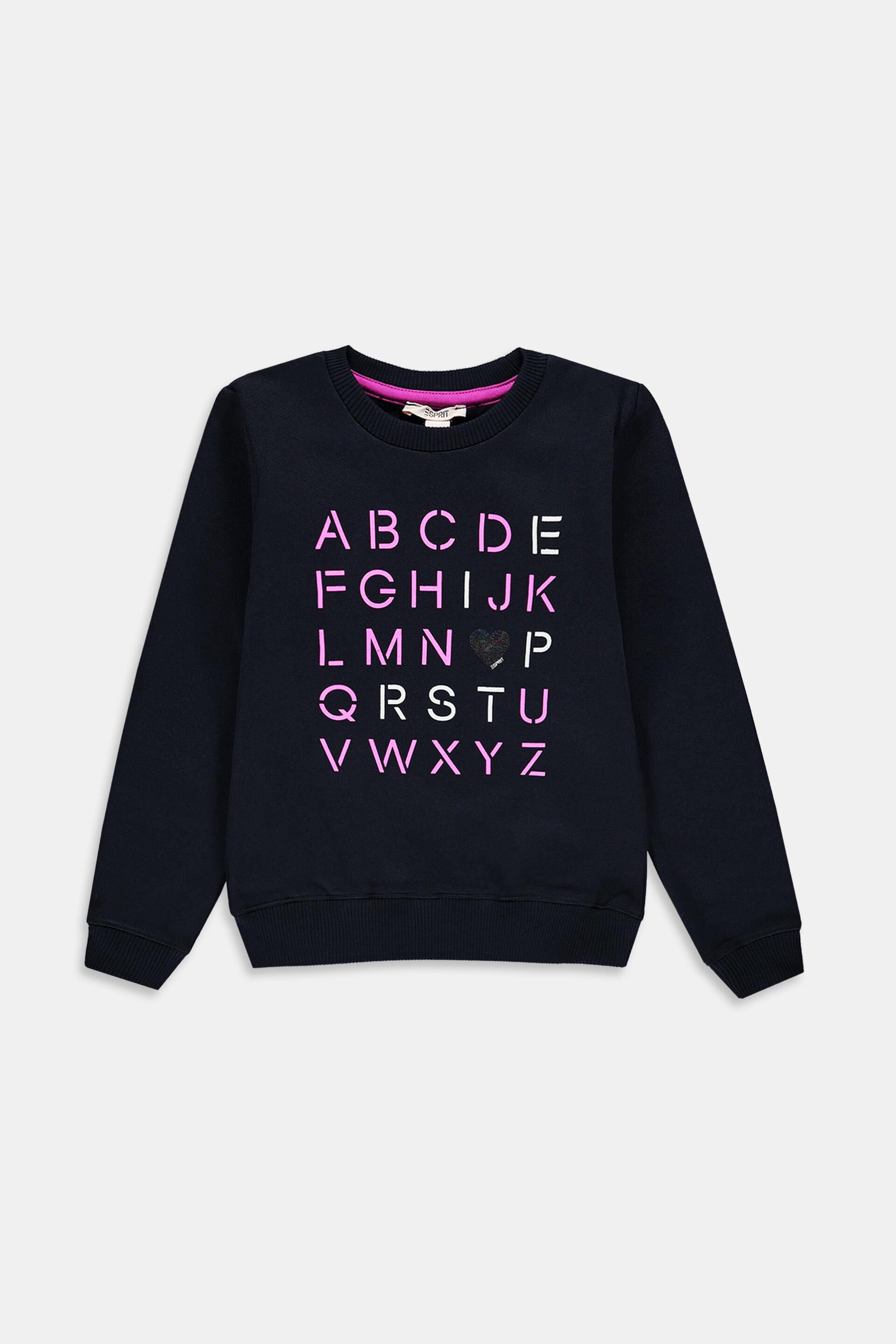 Sweat-shirt en coton imprimé