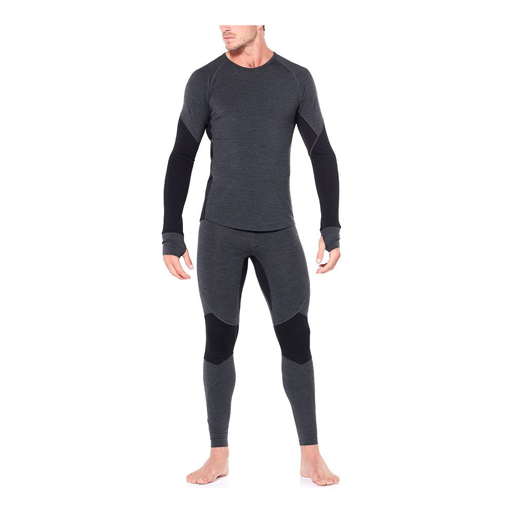 Icebreaker 260 ZONE MERINO - Sous-couche Homme jet heather/black