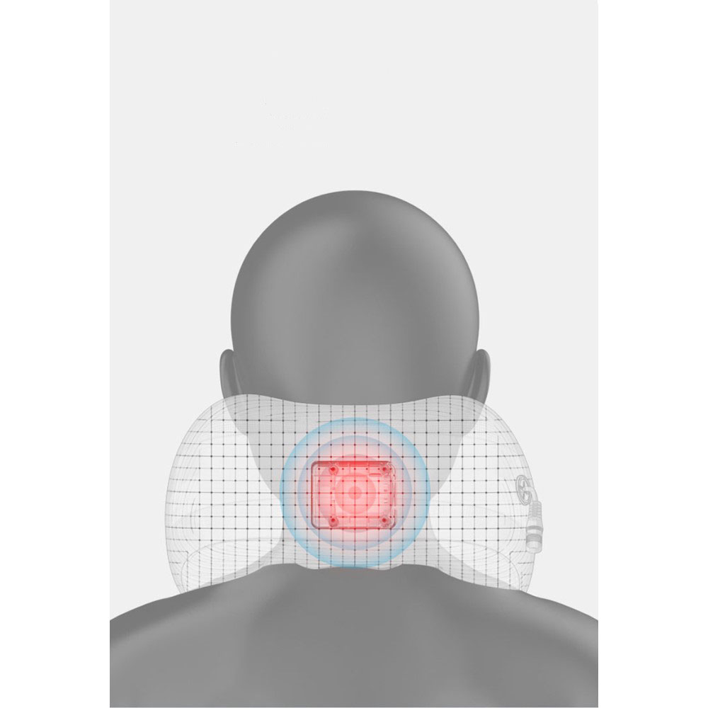 Shiatsu Nacken Massage Kissen Tiefenknetmassage Massagegerät mit Wärmefunktion - Grau / Braun