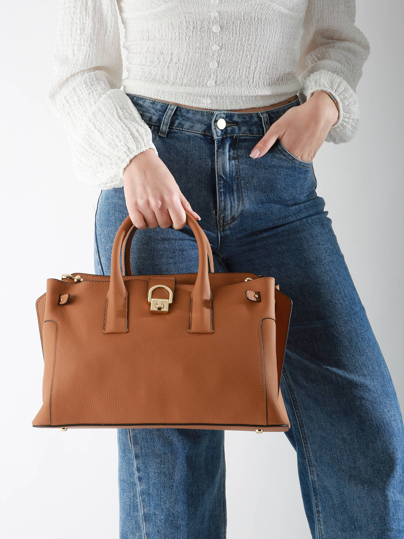 Sac port main M Equestre cuir ETRIER