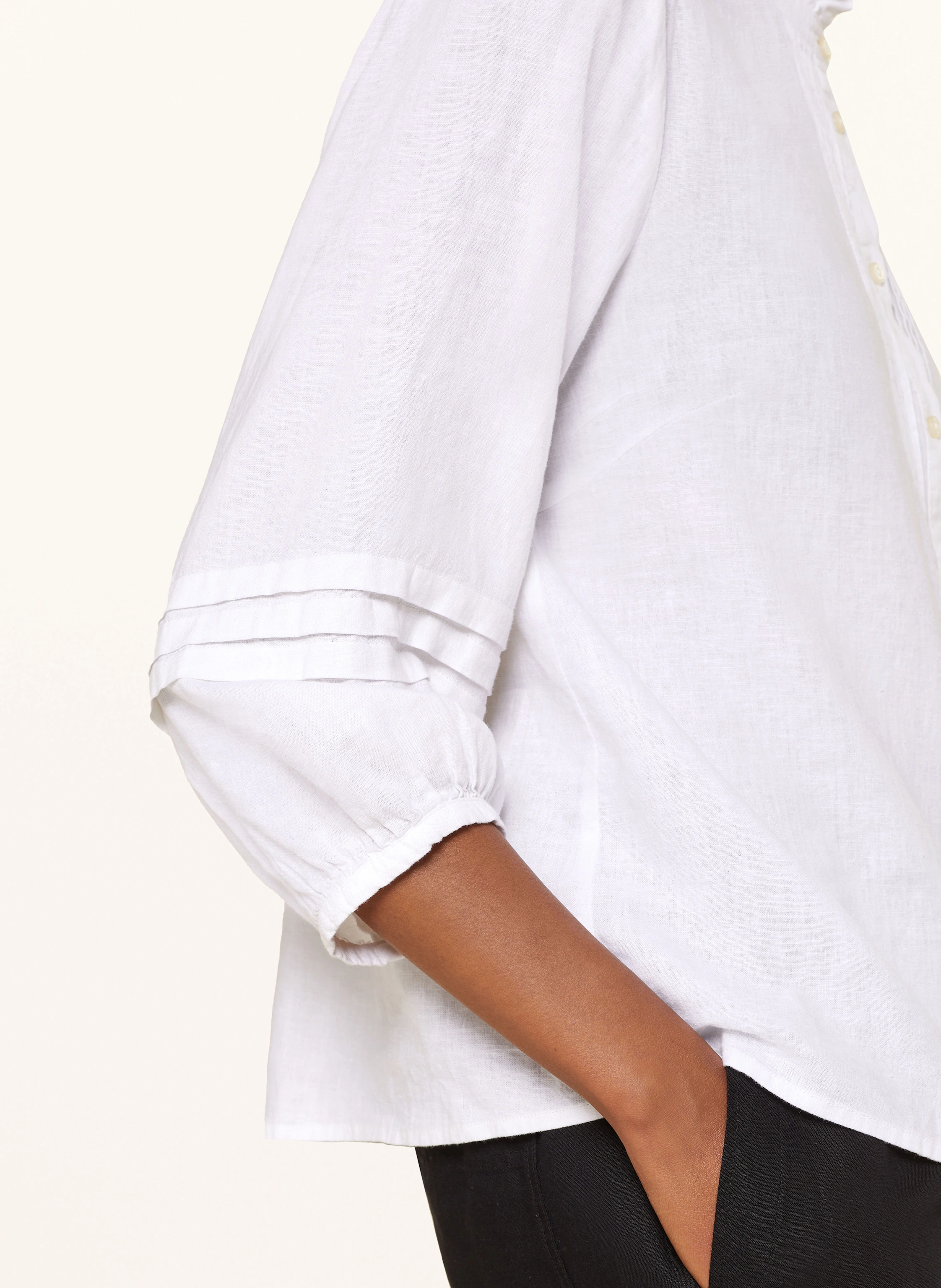 Part Two Bluse mit Leinen und 3/4-Arm