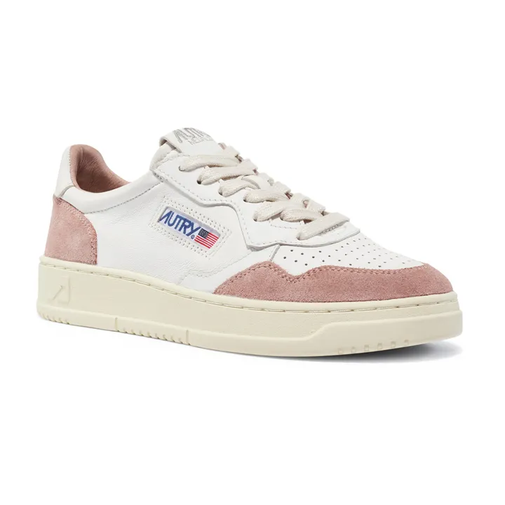 Autry Baskets Medalist Low Cuir de Chèvre/Suede | Nude