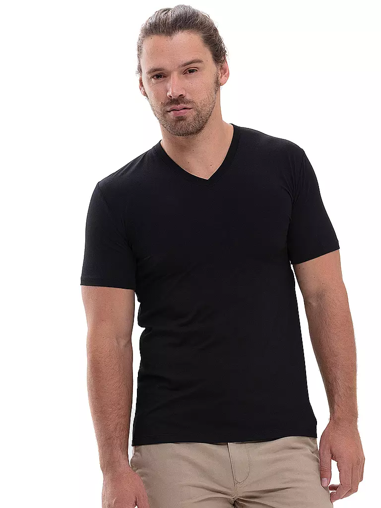 MEY Hybrid T-Shirt schwarz