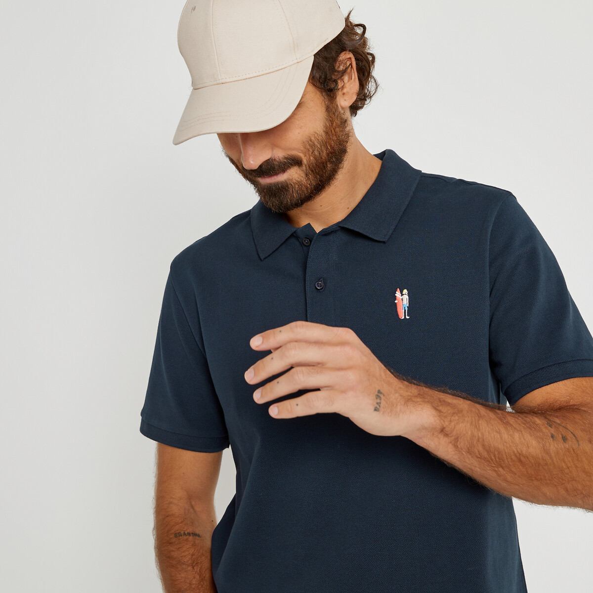 COLEÇÕES LA REDOUTE<br>Boné com logotipo bordado