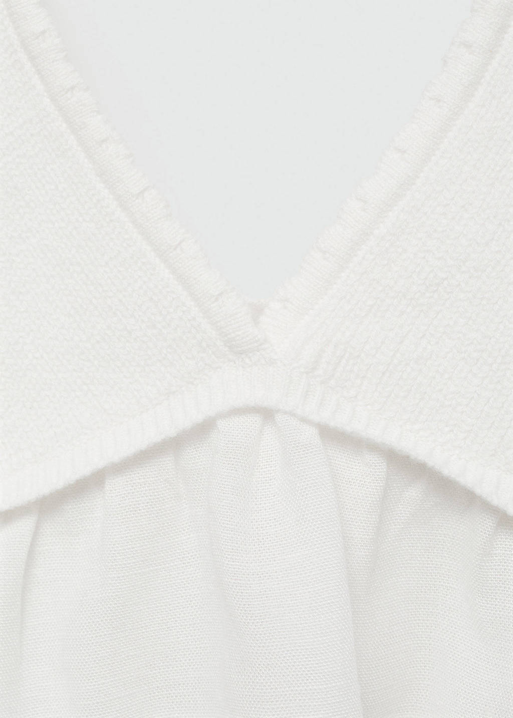 MANGO TEEN crop top naturel wit