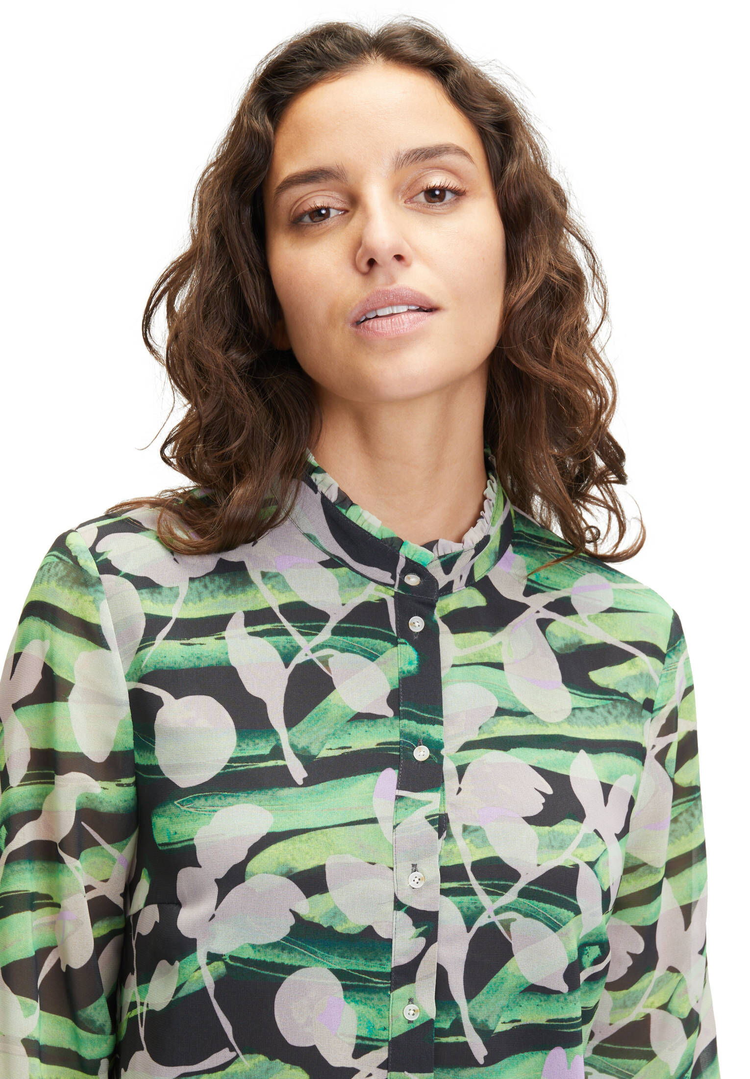 Betty & Co| Damen Chiffonbluse mit Print