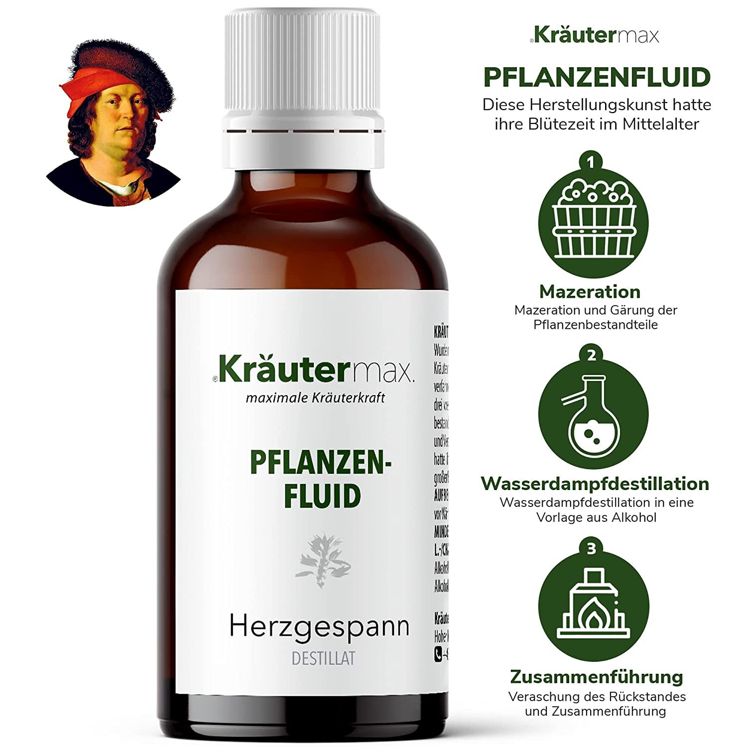 Kräutermax Pflanzenfluid Herzgespann Tropfen