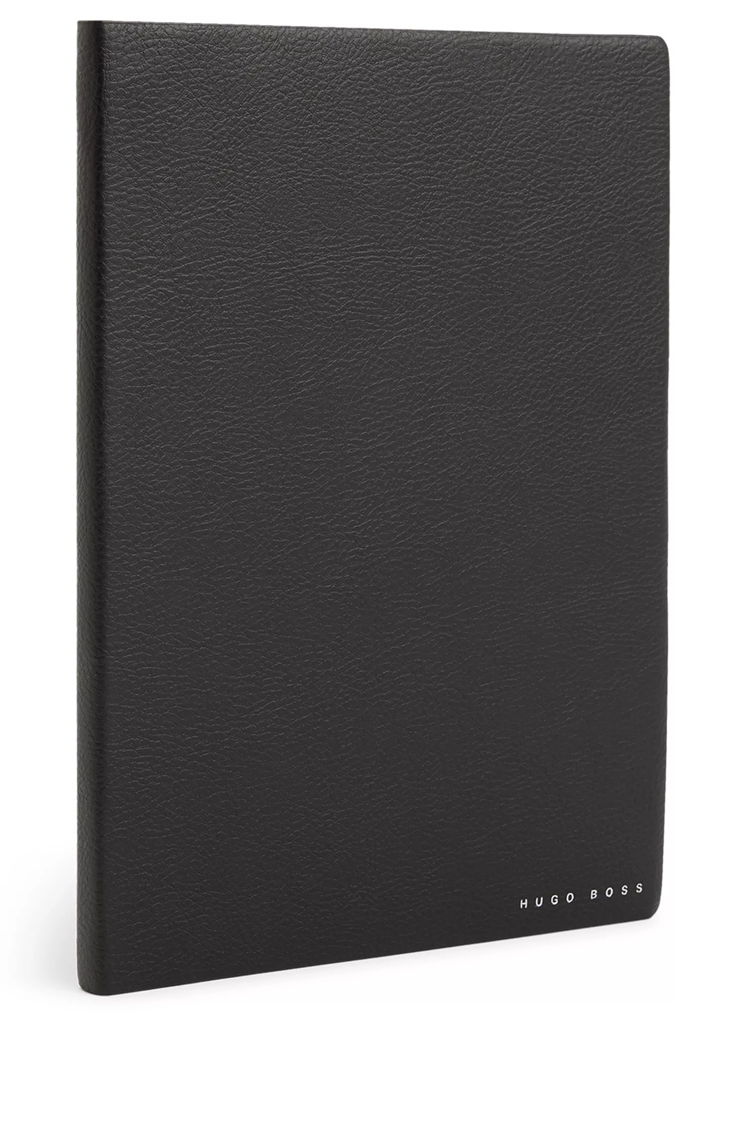 Bloco de notas BOSS Black-A5 em couro sintético preto