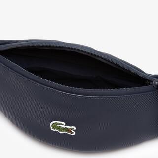 Sac banane zippé LCST en toile enduite unie Sacs banane - Bleu - Lacoste - Unisex