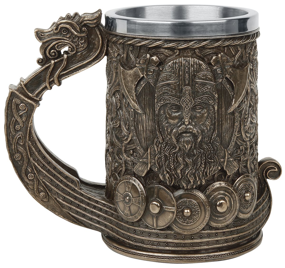 Bronze Drakkar Viking | Nemesis Now Chope à bière