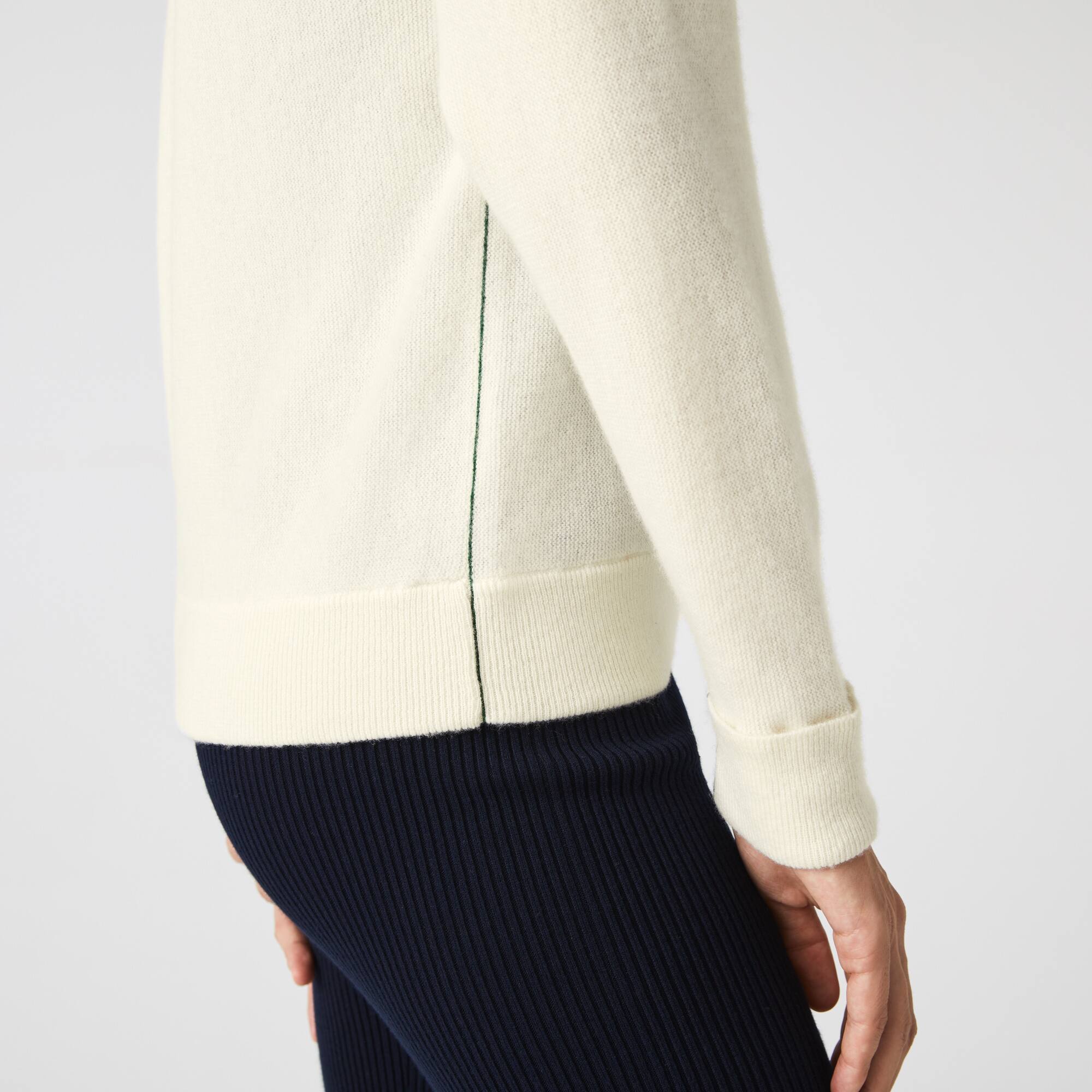 Damen LACOSTE Pullover mit V-Ausschnitt Pullover - Weiss - Lacoste - Damen