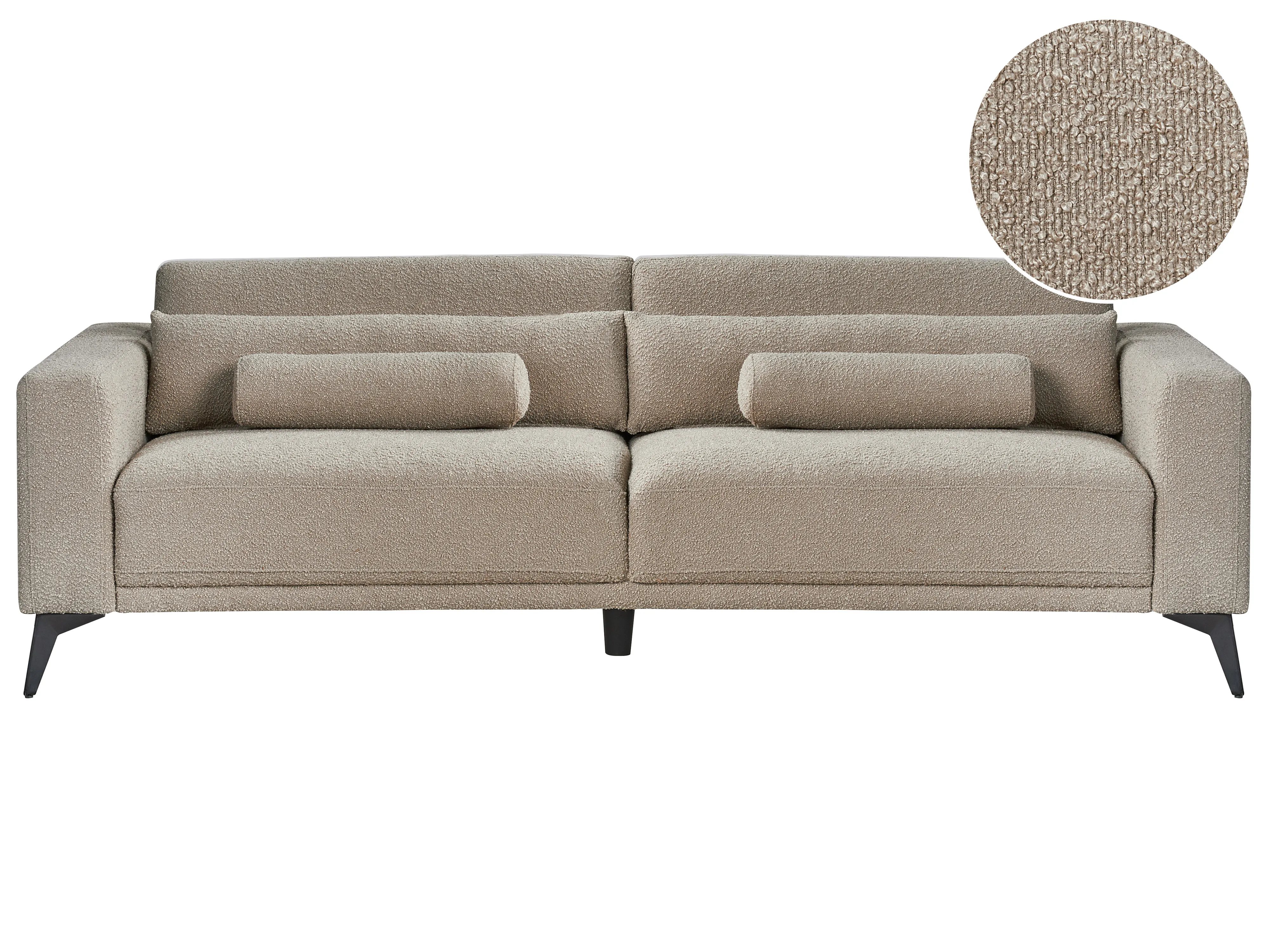 Bank 3-zits ANGE Bouclé Taupe