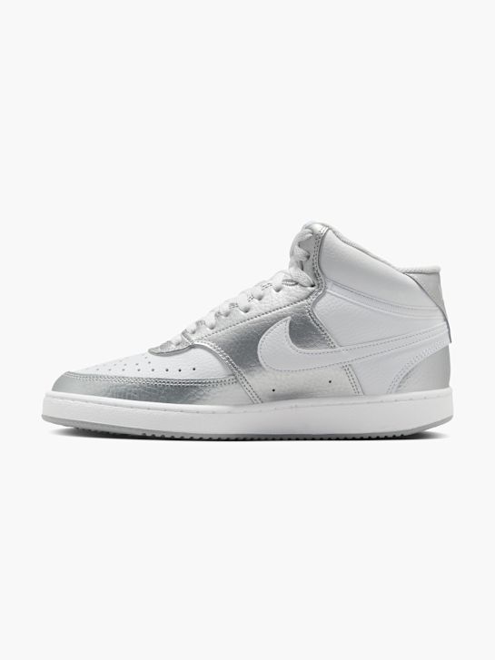 Nike WMNS COURT VISION MID Hoher Sneaker Silber