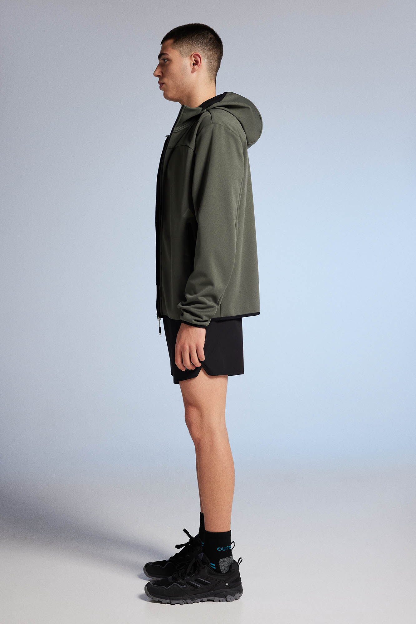 Jaqueta técnica softshell - cáqui escuro