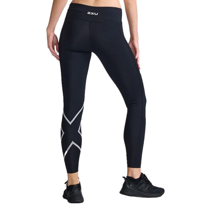 2XU Dame Lange tights Aero Mid-Rise Compression Tight Hvid