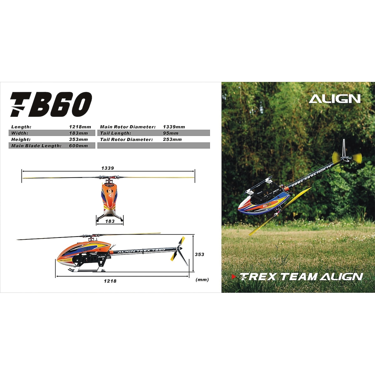 Align T-Rex TB60 6S Combo