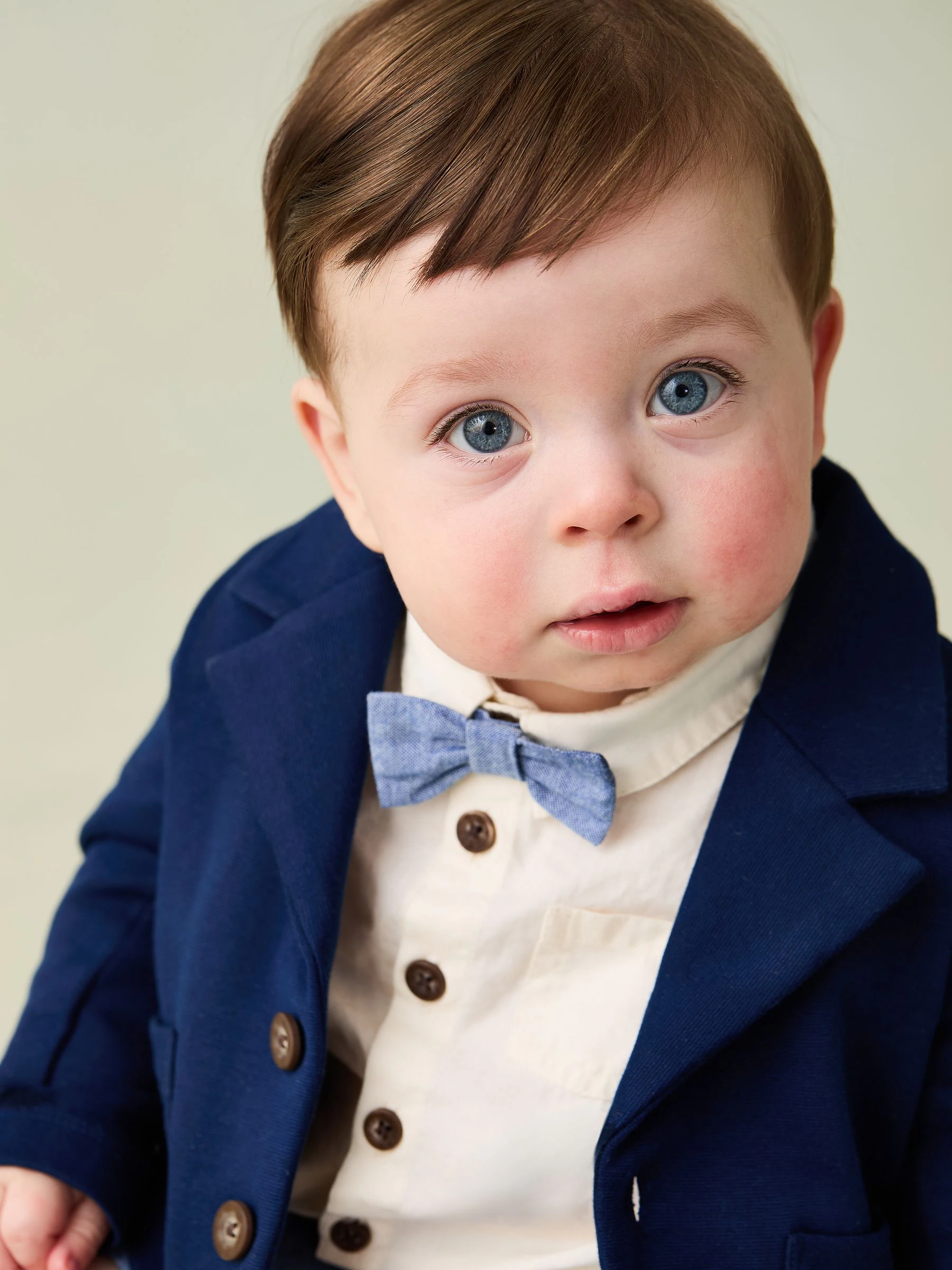 JoJo Maman Bébé 4-delige set van overhemd en broek met blazer en strik