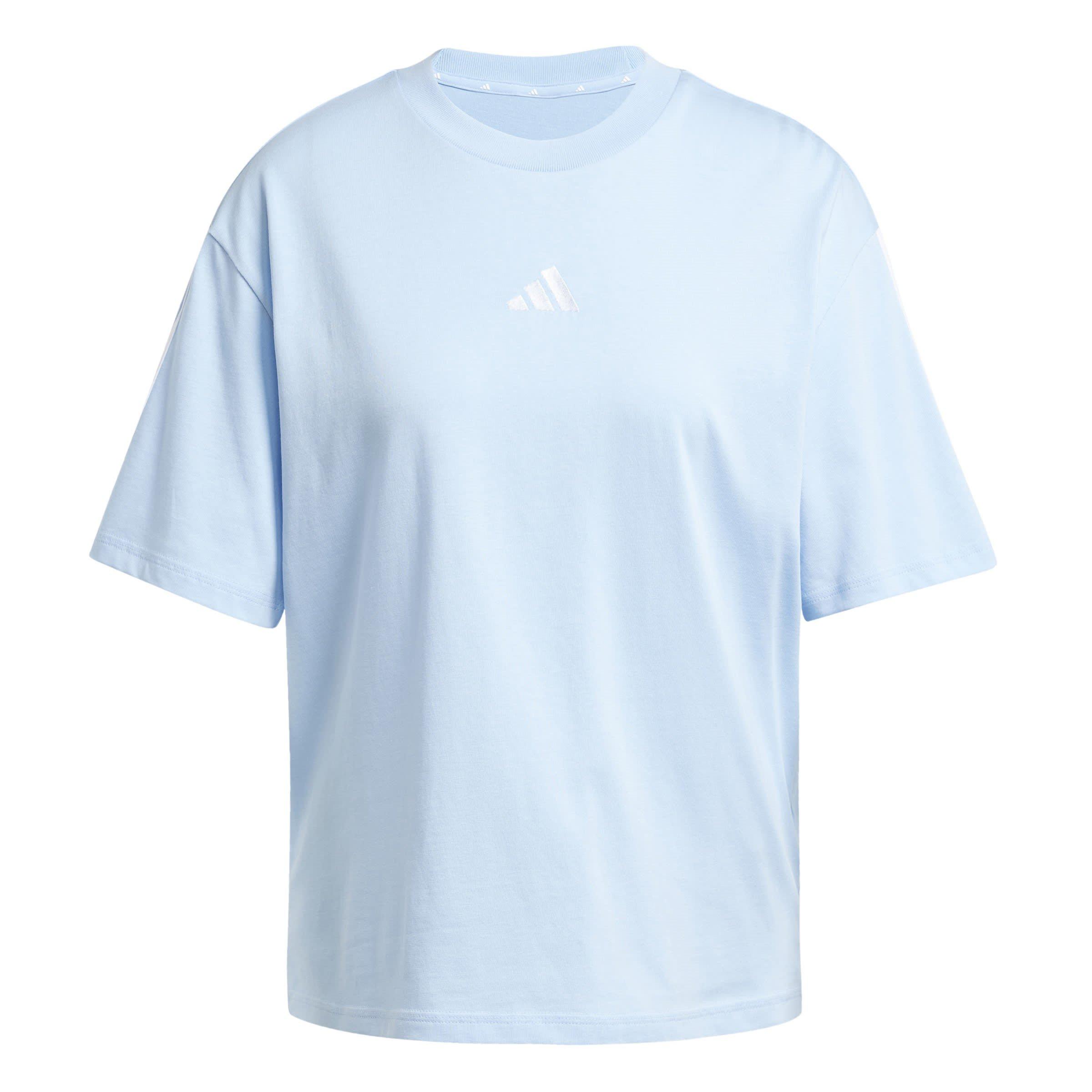 adidas Essentials 3 Stripe T-Shirt Womens
