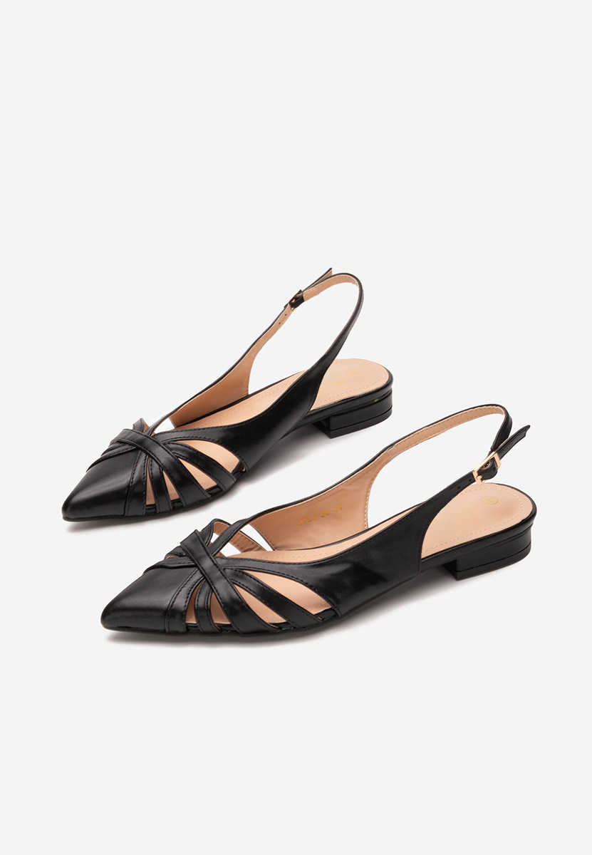 Chaussures slingback noirs Denysa