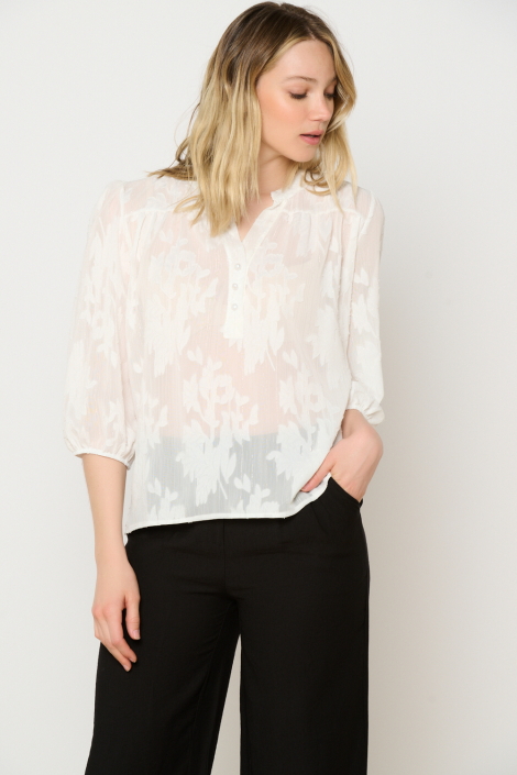LolaLiza witte dames blouse