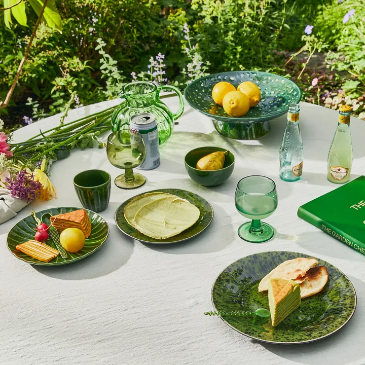 HKliving - Emeralds Weinglas, 200 ml, fern green (4er-Set)
