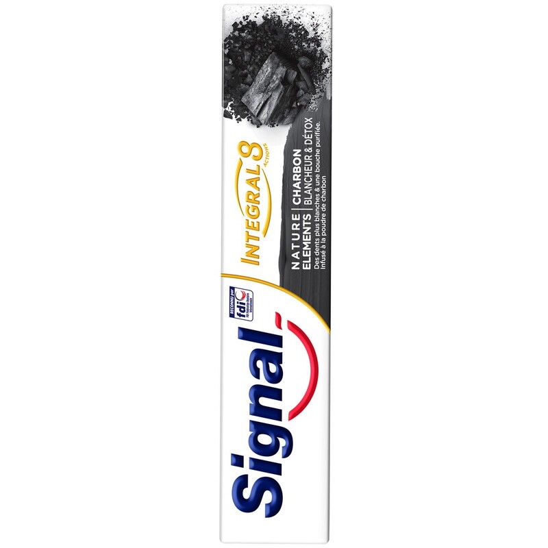 Dentifrices blancheur & détox - Integral 8 Charbon - 3 x 75 ml