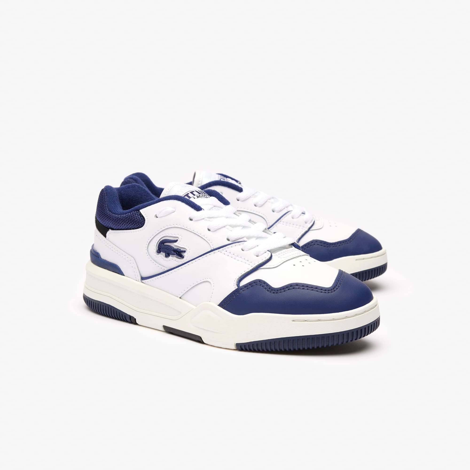 Sneakers Lineshot femme en cuir talon siglé Sneakers - Blanc - Lacoste - Femme