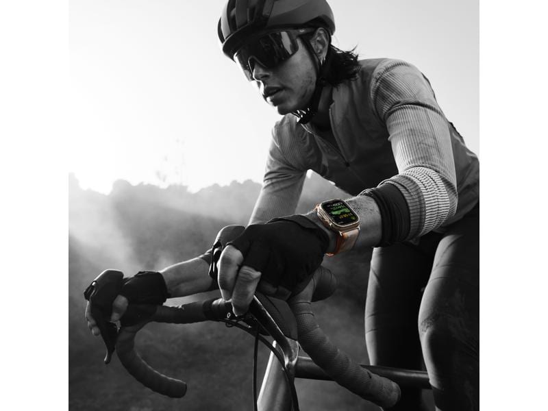 Apple Watch Ultra 2 Natural Titanium Trail Loop Blau/Schwar Die robusteste und leistungsfähigste Apple Watch.