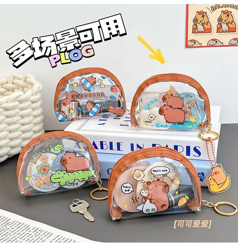 Eranso - Capybara Print PVC Portemonnee (Diverse Ontwerpen)